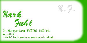 mark fuhl business card